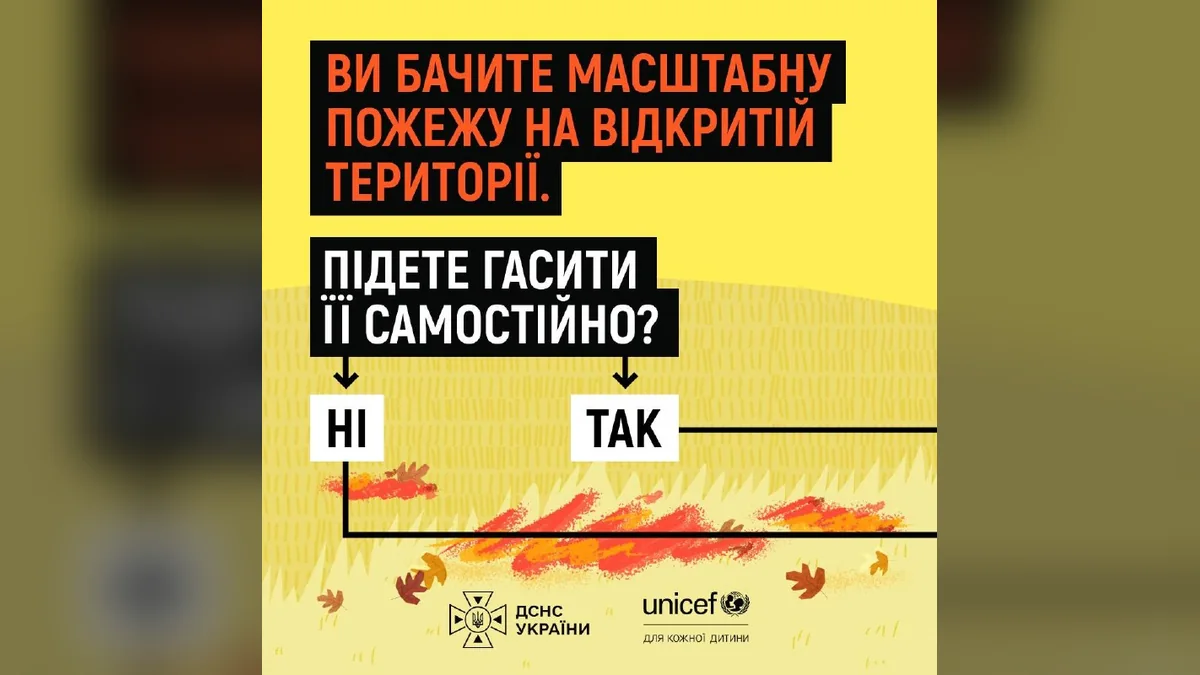 На Харківщині рятувальники застерегли від самостійного гасіння пожеж біля мінних зон