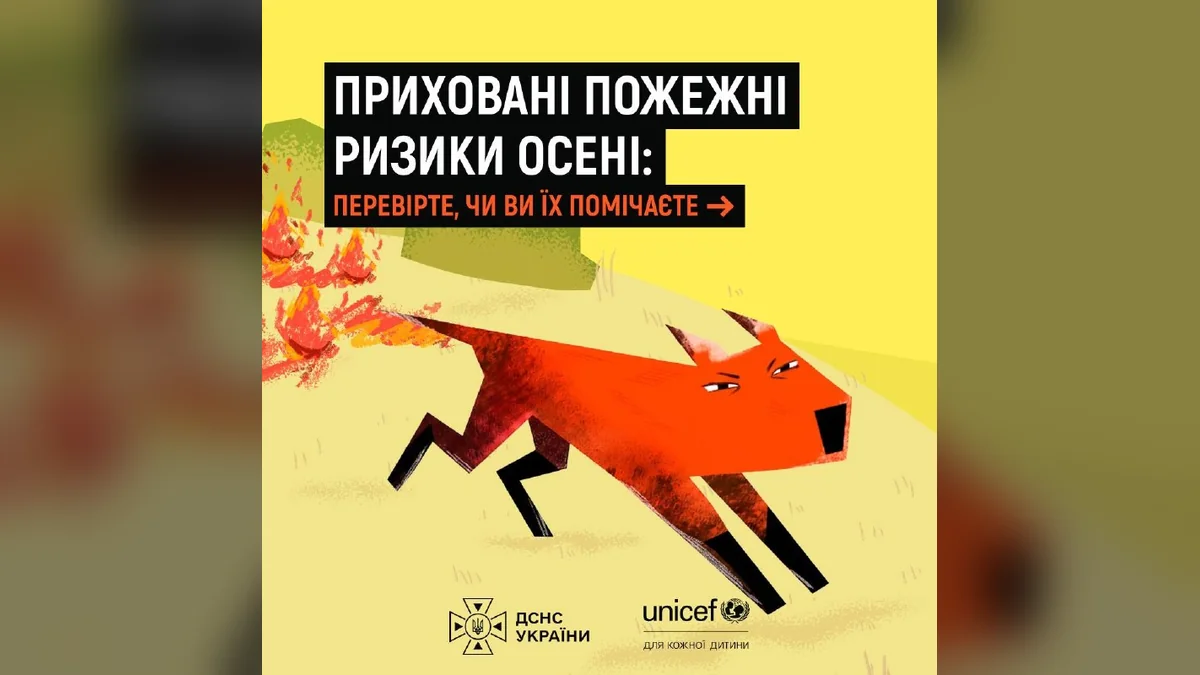 В Ізюмі влада попередила про пожежні ризики через суху рослинність та листя